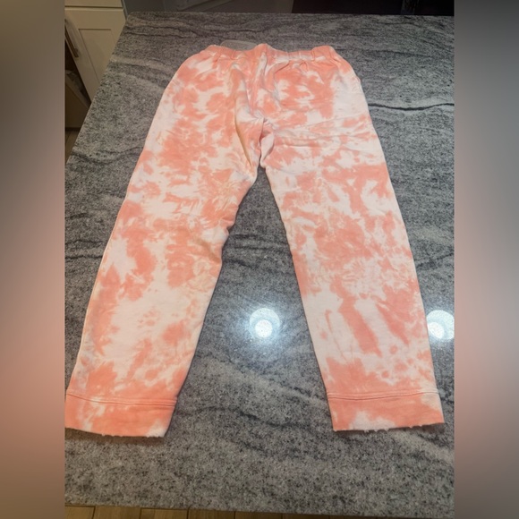 LoveShackFancy Blex Tie-Dye Joggers, Sunrise Orange - Picture 10 of 10